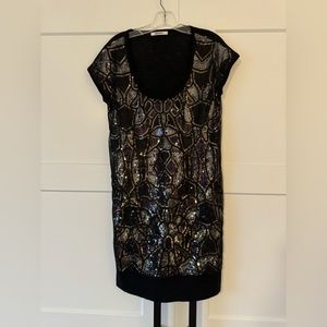 DKNY knit sequin dress